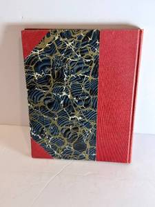 lot 42 image: Paula Glyde - How the British Boots Marched (Hardcover) Red Cloth Spine, Marbled Boards
