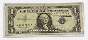 lot 28 image: 1957 - B- $1 Federal Reserve Note