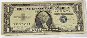 lot 30 image: 1957 - B- $1 Federal Reserve Note