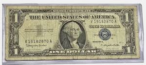 lot 33 image: 1957 - B- $1 Federal Reserve Note