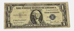 lot 38 image: 1935- D- No Motto- $1 Federal Reserve Note