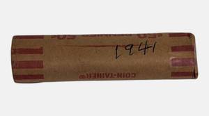 lot 44 image: 1941 Open Roll of Wheat Pennies