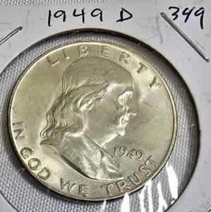 lot 50 image: 1949 D - Half Dollar