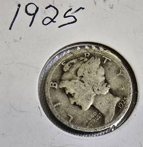 lot 74 image: 1925 Liberty Dime