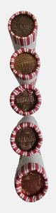 lot 96 image: Five rolls of unsearched pennies from a bank box dates and mint marks are unknown.