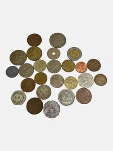 lot 107 image: Old foreign coins from various countries around the world.