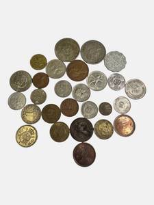 lot 109 image: Old foreign coins from various countries around the world.