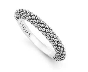 lot 28 image: Lagos Womens Caviar Ring Size 7