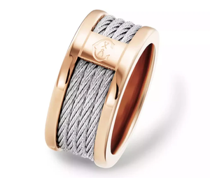 lot 29 image: Charroil Forever� Icon Ring Rose Gold Steel Size 54 EUR - 6 34 USA