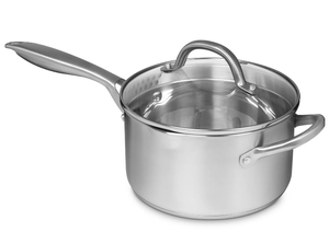 lot 44 image: Sedona Pro Stainless Steel 3.5-Qt. Saucepan with Draining Lid