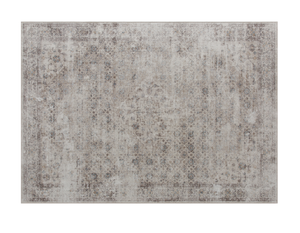 lot 106 image: HOMCOM Machine Washable Area Rug 5x7, Non-Slip Traditional Floor Carpet for Living Room, Bedroom, Light Mixed-Brown