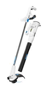 lot 310 image: HART 20V 10 String Trimmer & Blower Combo Kit (1) 2.0AH Battery (Used)