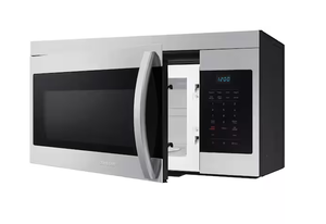 lot 93 image: Samsung 1.6 cu. ft. 1000 W Stainless Steel Over-the-Range Microwave with Auto Cook