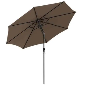 lot 97 image: Patio Umbrella with Push Button Tilt Crank Handle