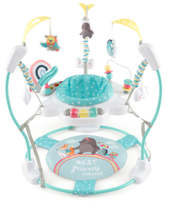lot 319 image: Costway Baby Activity Center Height Adjustable Baby Bouncing Saucer with Interactive Toys