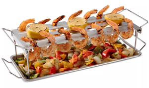 lot 148 image: Cuisinart Chicken 14-Drumstick Grilling or Roasting Rack