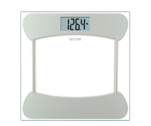 lot 170 image: Taylor Digital Clear Glass Stainless Steel Scale with 400 lb Capacity