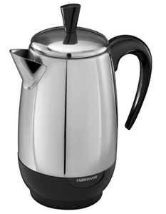 lot 198 image: Farberware 2-8 Cup Electric Percolator, Stainless Steel