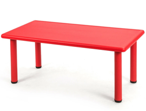 lot 322 image: Costway Kids Plastic Rectangular Learn and Play Table - 47 x 23.5 x 19.5 (L x W x H) (Minor Transit Damage)