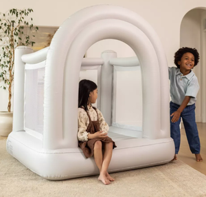 lot 413 image: SMOL Mini Bounce House Polyvinyl Material, Electric Blower 4x4x49