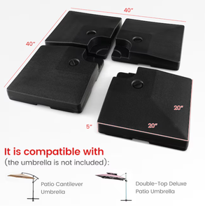 lot 415 image: Costway Black Patio Umbrella Base