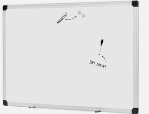 lot 381 image: AmazonBasics 36x48 Magnetic Framed Dry Erase Board - White (KK2444A)