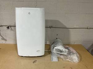 lot 372 image: Lifeplus 10,000 BTU Portable Air Conditioners Up to 500 sq. ft. Dehumidifier and Fan Modes with Remote, White (Used)