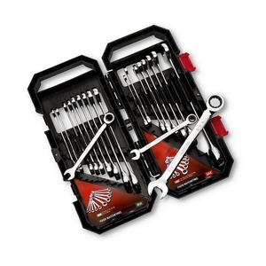 lot 87 image: Husky 72-Tooth Ratcheting SAEMM Combination Wrench Set (20-Piece)