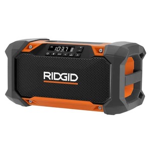 lot 113 image: RIDGID 18V Hybrid Jobsite Radio with Bluetooth Technology (Tool Only)