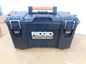 lot 29 image: RIDGID Pro Gear System Gen 2.0 Stackable Durable 22 in. Modular Tool Box Storage With Heavy Duty Latches and Handles