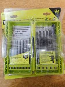 lot 77 image: RYOBI Black Oxide Hex Shank Twist Drill Bit Set (25-Piece)