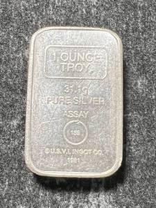 lot 06 image: 1 TROY OZ .999 FINE SILVER ASSAY BAR