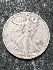 lot 18 image: 1943-S US WALKING LIBERTY HALF DOLLAR