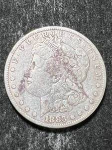lot 21 image: 1883 US MORGAN SILVER DOLLAR