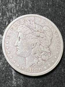 lot 35 image: 1880 US MORGAN SILVER DOLLAR