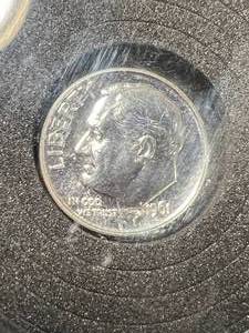 lot 50 image: 1961 US PROOF ROOSEVELT DIME