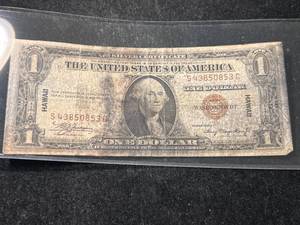 lot 68 image: 1935A US $1 HAWAII NOTE