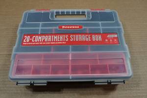 lot 132 image: Firestone 20-Compartment Storage Box