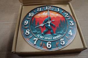 lot 156 image: Big Foot Wall Clock