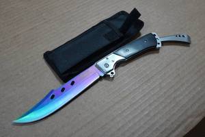 lot 165 image: Swallow Tail Ebony Handle Lock Back Folding Knife