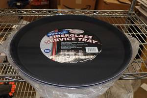 lot 44 image: 2 Non-Slip Fiberglass Service Trays - 16