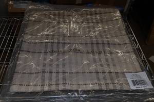 lot 46 image: Decorative Throw Pillowcase - 18x18, BrownIvory