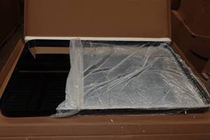 lot 58 image: Black Framed Mirror - 23.5x35.5