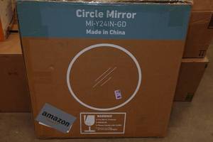 lot 92 image: 24 Gold Framed Wall Mirror