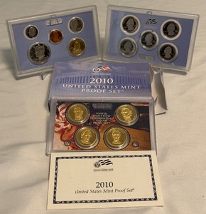 lot 56 image: 2010 Proof Set  - original package with COA