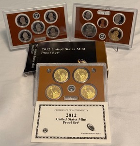 lot 58 image: 2012 Proof Set  - original package with COA