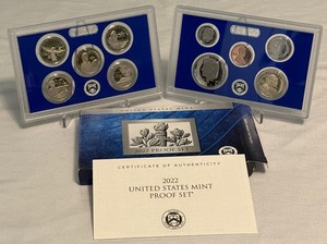lot 60 image: 2022 Proof Set  - original package with COA