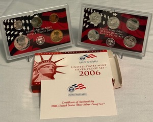 lot 78 image: 2006 Silver Proof Set  - original package with COA