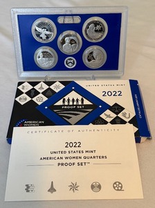 lot 27A image: 2022 American Women Quarters Proof Set - original package with COA