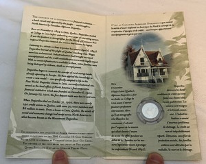 lot 41A image: 2000 Desjardins 100th Anniversary of Credit Union (Canadian) - original package but opened